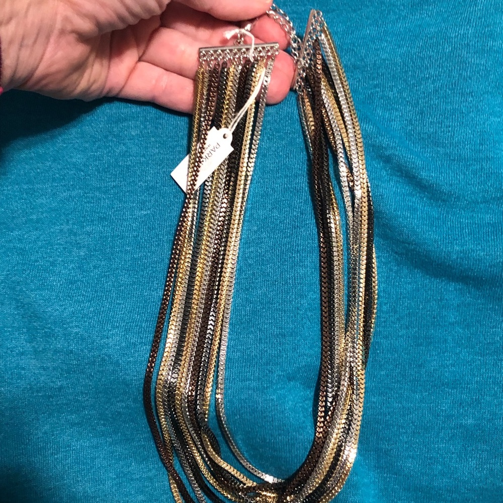 Park Lane multi-metal short necklace